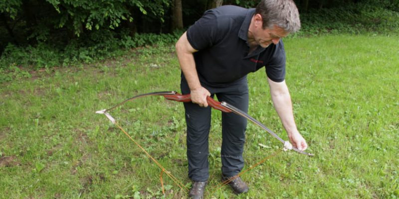 Bogen spannen aufspannen verschiedene Methoden