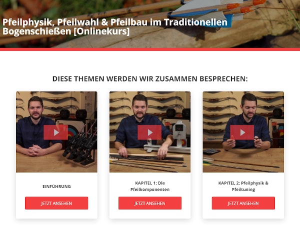 Onlinekurse Bogenschiessen